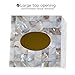 Milano Tissue Box Cover Square – Decorative Tissue Holder for Bathroom - Beautiful Natural Mother of Pearl Capiz Shells Tissue Box Holder - Cube Tissue Box Cover with Durable Bottom Slider
