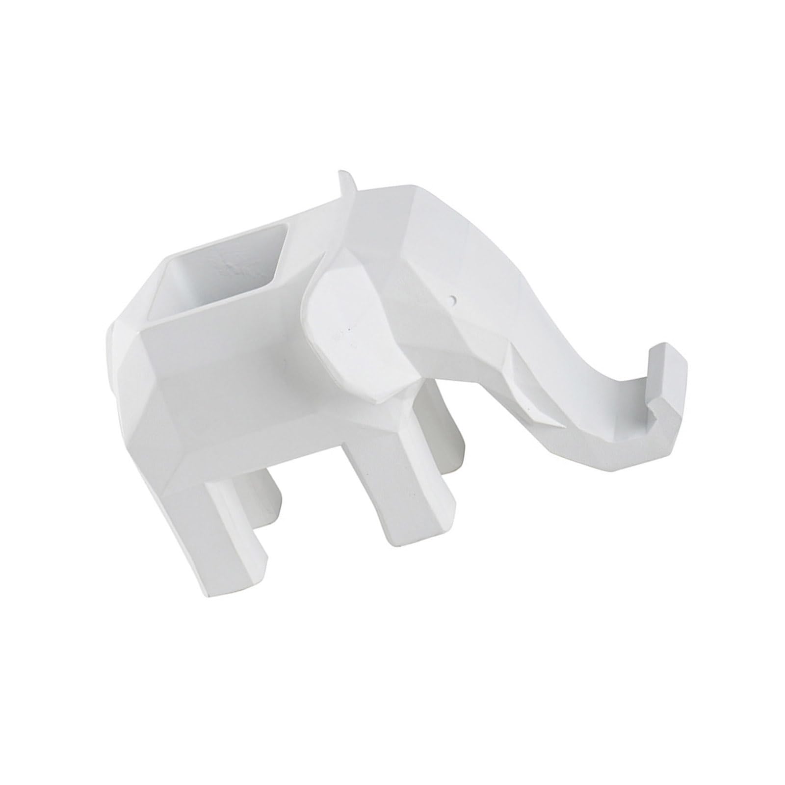 ZBIianxer Geometric Elephant Resin Phone Stand and Pen Desktop Pen Organiser Container for Writing Tool Eyeglasses Creative for Offices
