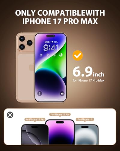 Image of PDDKISS 2 Pack Privacy Screen Protector for iPhone 17 Pro Max 6.9 inch+ 2 Pack Camera Lens Protector, Purple Gradient Anti Spy Tempered Glass, Auto Alignment Kit