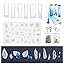 Woohome 43 Pz Stampo Silicon Stampi per Resina e Strumenti Set
