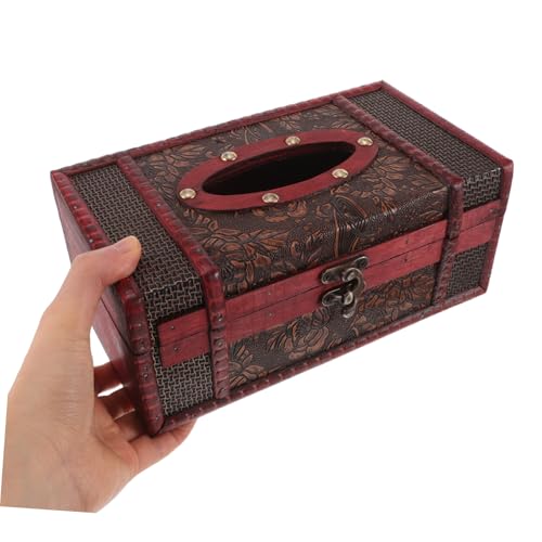 Boîte à mouchoirs en bois pour cacher les emballages jetables laids - 5