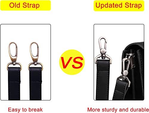 Jakago Leather Messenger Bag Retro Briefcase For 13.3Inch Laptop Premium Waterproof Messenger Satchel Bag For Men/Women Cross Body Bag For Work Business Trip(Black) #TOP1