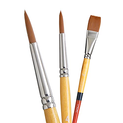 Princeton 9650SET-2 Golden Taklon Brush Set - Round 4 and 6, Stroke .75