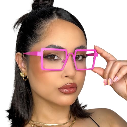 Image of VOOGLAM Stylish Rectangle Blue Light Blocking Glasses for Women Anti UV Eyestrain Eyewear Cairbre