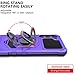 Ailiber Phone Case for Samsung Galaxy S23 FE 5G, with Screen Protector, [Not Fit S23], Ring Kickstand for Magnetic Car Mount, Military Grade, Shockproof Protective Cover-Purple