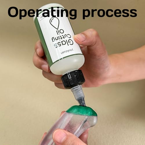 premium 4 oz stained glass cutting oil for glass cutter tile cutter oil for all glass cutting tools bottle cutting supplies glass repair and more