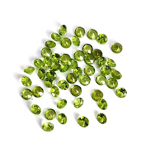 Péridot naturel 4mm qualité AAA pour création de bijoux d'exception - 3