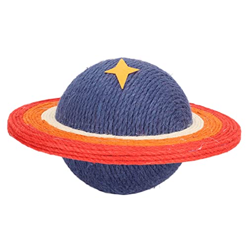 Arranhador para gatos, brinquedo de arranhar para gatos, sisal divertido, formato de planeta, proteç