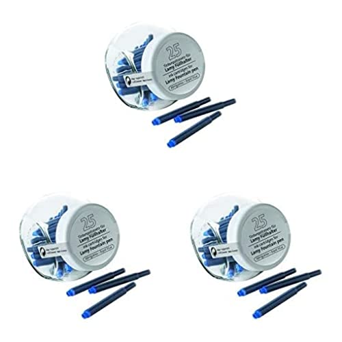 Cartouches d'encre bleu royal Pelikan compatibles Lamy contre les pannes d'encre