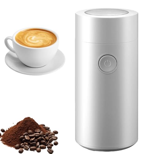 Kaffeemühle Elektrisch Edelstahl Gehäuse, Elektrische Kaffeemühle 150W 22000 U/min Hochgeschwindigkeit Mahlwerk, Kaffeemühlen für 60g Kaffeebohnen, Für Kaffeebohnen, Nüsse, Gewürze