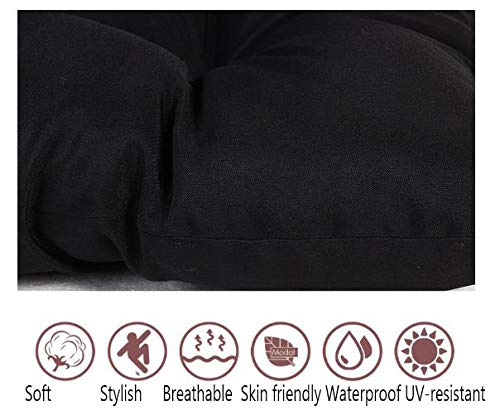 Cuscino Per Panca Da Giardino 2/3 Posti - Impermeabile E Lavabile - 100x50x50 Cm - Tessuto Oxford Con Lacci Fissaggio