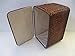 CESTO PORTA BIANCHERIA BAULE VIMINI IN RATTAN FODERA TEXTILENE CM 55X31X35 H PORTABIANCHERIA NOCE