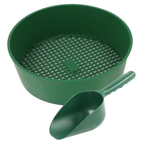 SMELEYOU Tamis De Jardin pour Le Sol Et Les Pierres 2 Pcs/RéGlage du Sol Tamis Tamis Tamis Tamis Tamis Maille Tamis Compost Sol Fin Classificateur Jardin éNigme pour Le Jardin