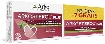 Arkopharma Arkosterol Plus Levadura Roja De Arroz + Q10 Pack 60 Cápsulas, Monacolina K, Coenzima Q10, Solución Natural Para Controlar el Colesterol, 100% Vegetal, 1 Cápsula al Día