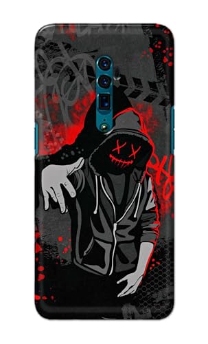 Image of Printed Hard Back Cover for Oppo Reno 10x Zoom Back Cover (Hoodie Rapper) -190724(EA)