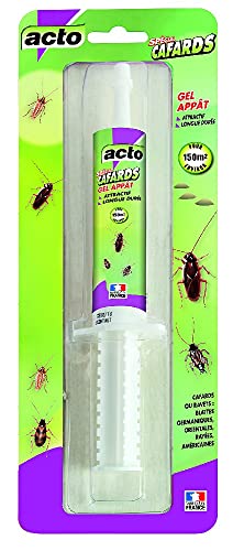 ACTO | SERINGUE GEL-APPÂT Contre les blattes, cafards ou ravets. | Permet de traiter 150 m² | ACAF6 Cover