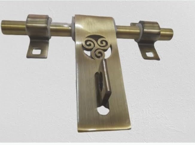 Steel Door Aldrop Lock, 20.32 cm (8 inch), Brass Finish-image-30