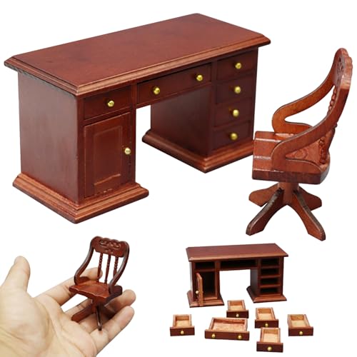 Lit Mezzanine Maison De Poupée 1/12 – Miniature Bois Avec Tissu – Accessoire Chambre