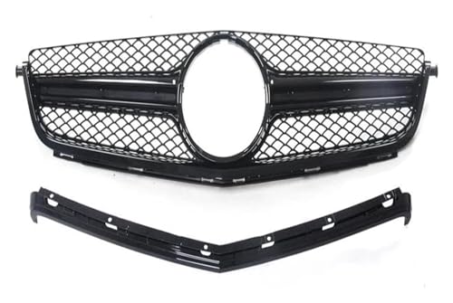 Grille pare-choc avant centrale Benz W204 C63 AMG calandre voiture avec maille