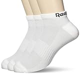 Reebok Unisex - Erwachsene Socken Te Low Cut Sock 3p XL weiß