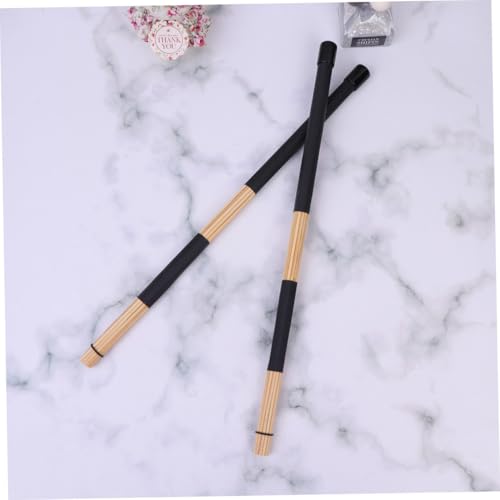 1 par de baquetas de madera negras para batería miniatura 5