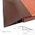 Floor-Transition-Strip-Door-Threshold-Ramp 36 inch,Threshold Strip 3/4~4/5 in, Thresholds Ramps Self Adhesive for Doorways, Edge-Reducer Vinyl-Ramps for Wheelchairs for Home (Brown)