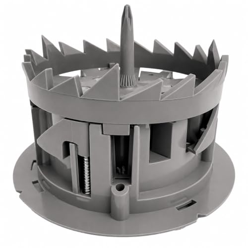 Image of SmarToggle 3.5 inch Round Ceiling Light Fixture Box - Old Work Electrical Box for Stud or No-Stud Mount |Rated 50 lbs | 3 /4 inch Toggle Depth | Pilot Locator & Integrated Hole Saw, 10-Pack