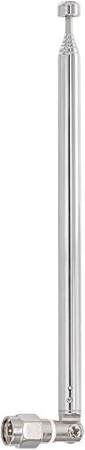 Miniatura 4 de Bingfu Antena telescópica macho SMA de 6 secciones compatible con RTL-SDR Blog V3 Dongles HackRF One SDR Nooelec RTL-SDR v5 Reemplazo de la antena