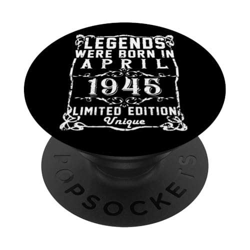 Cumpleaños Abril 1945 Edición Limitada Regalo April PopSockets PopGrip Intercambiable