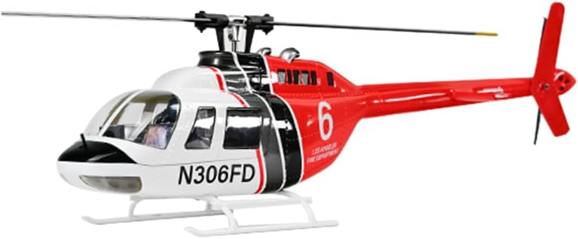RC Military Helicopter for Adult, Bell-206-V3 470-Class RC Helicopter Model 2.4G RC 6CH Electric Airplane PNP Version