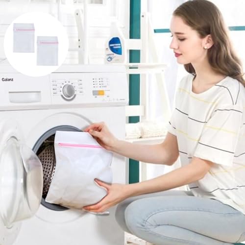 couduan 2 Pcs Laundry Bags For Washing Machine,Mesh Laundry Bags,Washing Bags For Laundry,Washing Machine Bag,Suitable For Shirts,Baby Clothes,Socks,Underwear (30x40cm) - Image 4