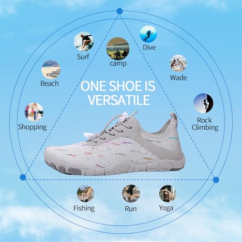 Image of Hike Barefoot Shoes for Womens Men Footwear,Pro Healthy&Non-Slip Water Shoe for Women Men, Wide Toe Running Shoes Boots Sneakers Unisex Designed for Walking,Running&Swimming Yoga, and Water Sports