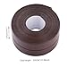 Simple Seal Tape Sealant Tape 10.5ft Moisture-Proof Soft Rubber Edging Tape Self-Adhesive Simple Seal Tape Waterproof Flexible Bath Sealant Strip for Stairs, Corners, Floors