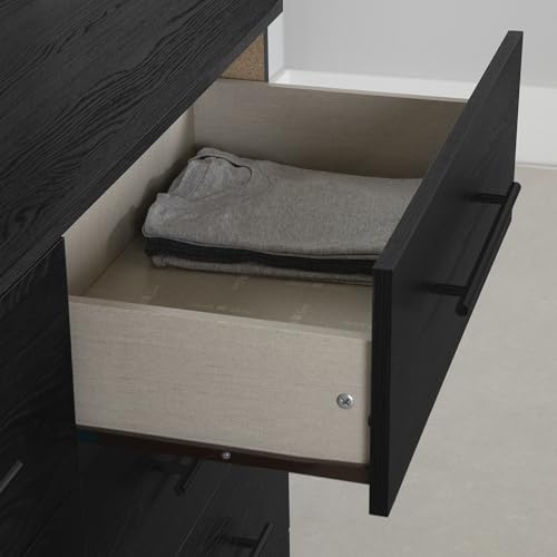 South Shore Primo 6-Drawer Dresser Black Oak, Contemporary - Thumbnail 5