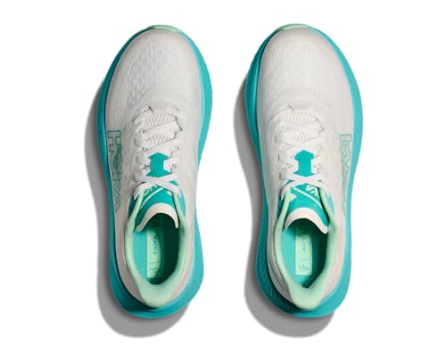 HOKA WOMEN'S MACH 6 - B - WTCL WHITE/CIELO BLUE