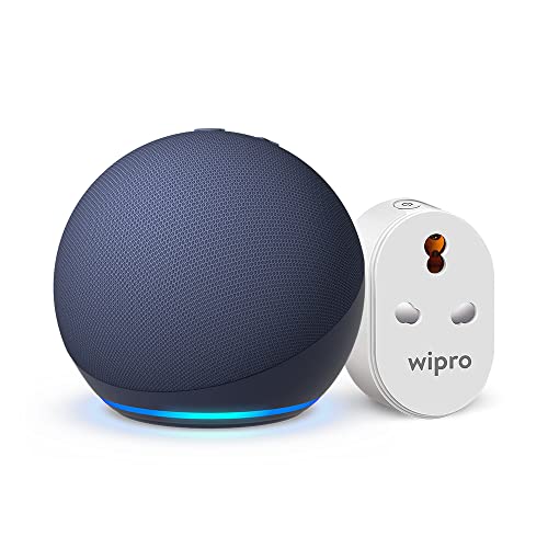Amazon Echo Dot (5th Gen, Blue) Combo with Wipro 16A Smart Plug - Image 2