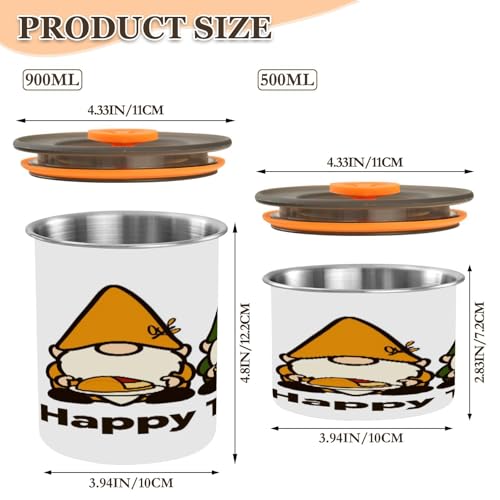 Envase hermético para café ATTX acero inoxidable 900 ml miniatura 2