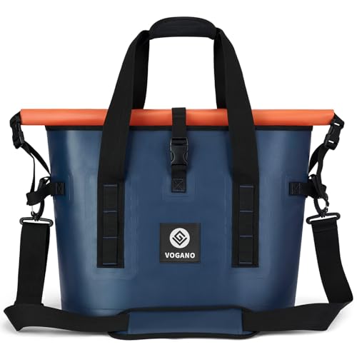 Image of Vogano 40 Can Soft Cooler Bag - Insulated Leak-Proof Large Cooler Bag with Roll-Top Waterproof Seal | Portable Ice Chest for Camping, Beach, Travel, Picnics | 24HR Cold Retention