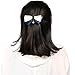 kilofly 4pc Women's Two-Way Snood Net Bow Barrette Hair Clip Bun Cover Set