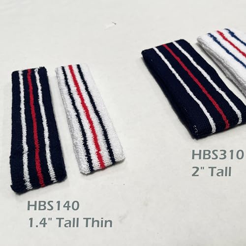 Image of COUVER Tennis Headband - Cotton Terry Cloth Sweatband for Men & Women - High Absorbency Athletic Hairband for Gym, Basketball & Running - 1 Piece