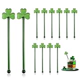 30pc St. Patrick's Day Drink Stirrers - 6" Shamrock Swizzle Sticks For Parties & Events