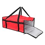 BESPORTBLE Bolsa Isotérmica para Pizza Roja 50X50X205 CM Bolsa Térmica Portátil para Comida para Llevar Gran Capacidad para Transporte y Conservación de Alimentos