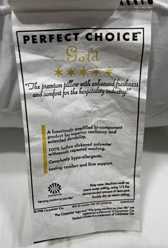Carpenter ® Perfect Choice Gold ® Standard Pillow #TOP3
