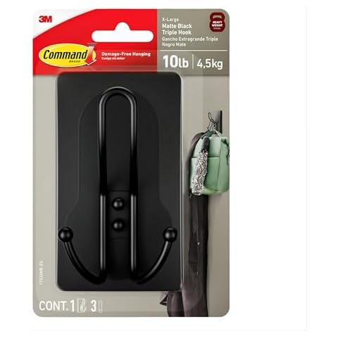 Command X-Large Matte Black Hook Cover