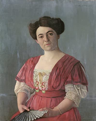 Affiches sur toile Felix Edouard Vallotton 50x70cm, portrait de Mme Haasen pour décoration murale