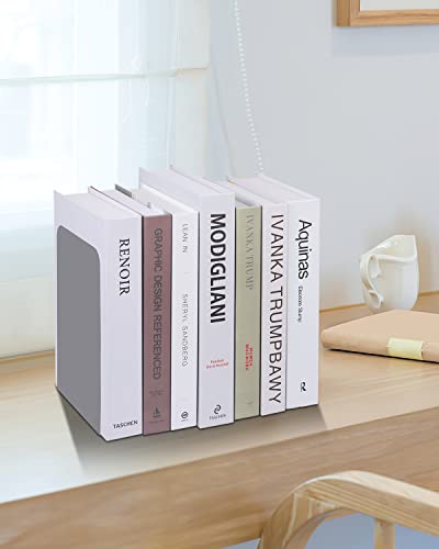 Honagu Book Ends, Bookends For Shelves, Home, Office, Metal Book Stopper For Books, Metal Bookend Supports, Modern Minimalist Style Decorative Bookend, Grey(3Pairs/6Pcs) #TOP4