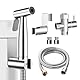 WEIDMAX Bidet-Handbrause, Hand Gehalten Bidet Sprayer Edelstahl Sprayer mit 49-Zoll-Schlauch und Halterung Halter, Includes T-adapter (G1/2’’-3/8’’)
