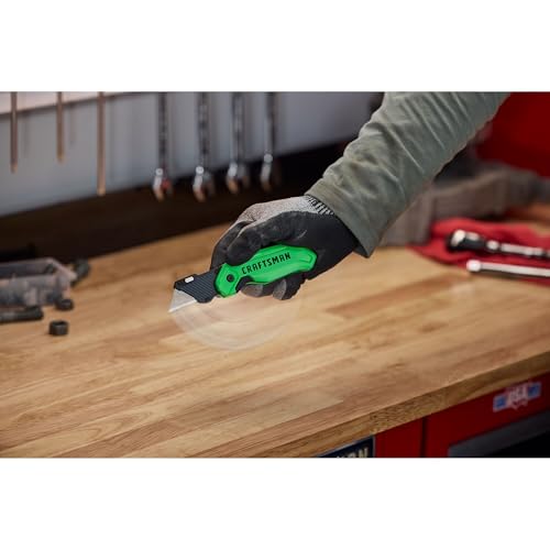 CRAFTSMAN High-Visibility Folding Utility Knife with 1 Blade (CMHT10352) - image 7
