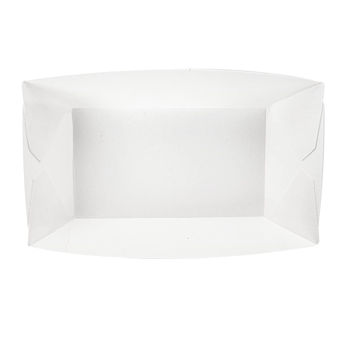 Boîte repas à emporter en carton nano-micro Blanche 18x12x9 cm - carton de 100 u