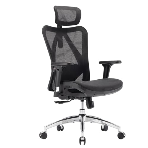 SIHOO M57 Ergonomic Mesh Office Chair, High Back Home Desk Chair with 3D Armrests, Lumbar Support...